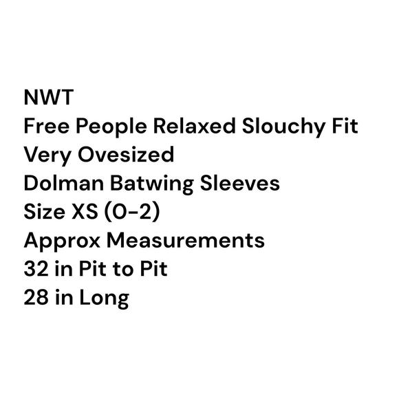 Free People Ottoman Slouchy Black Sweater Long Sleeve Tunic Dress XS - Picture 5 of 16